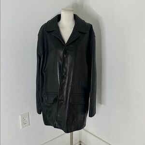 Vintage Y2K COACH Genuine Leather Lined Coat